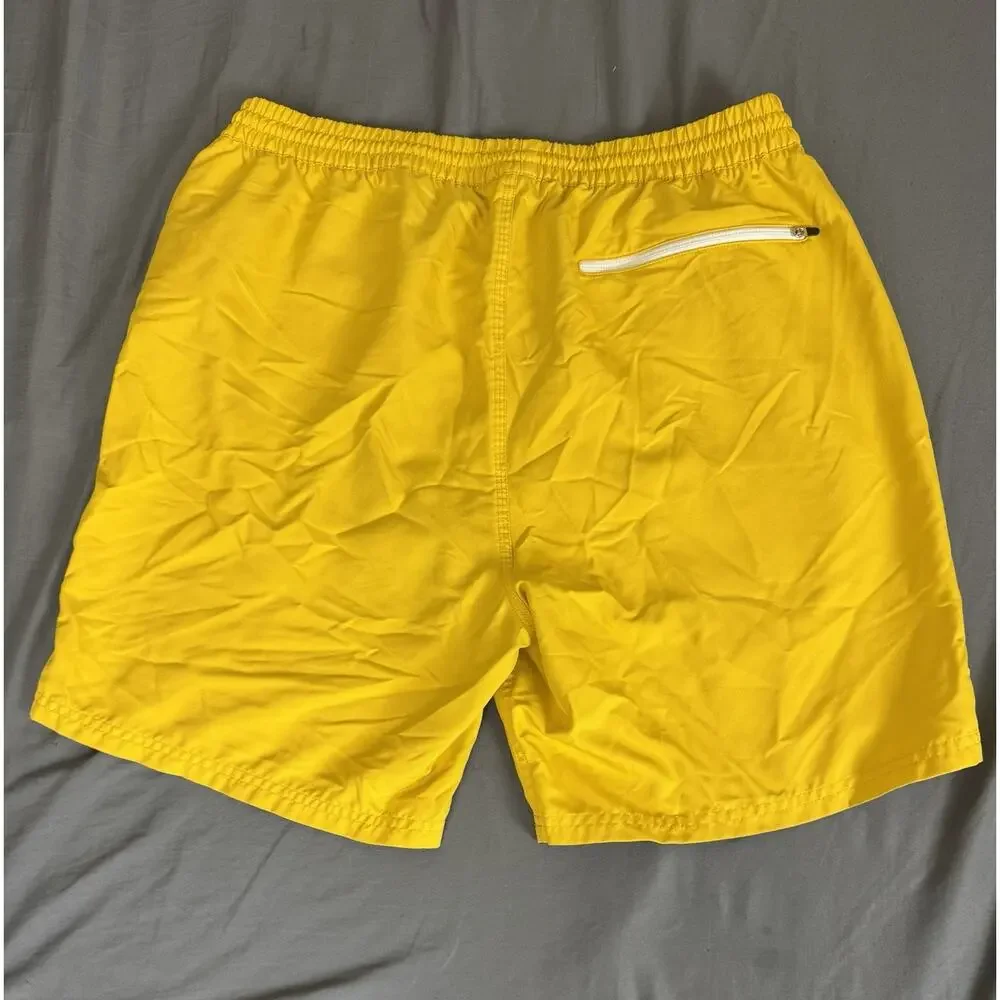 Outerknown Nomadic Volley Swim Trunks Men’s XL Yellow Quick Dry Surf Unlined